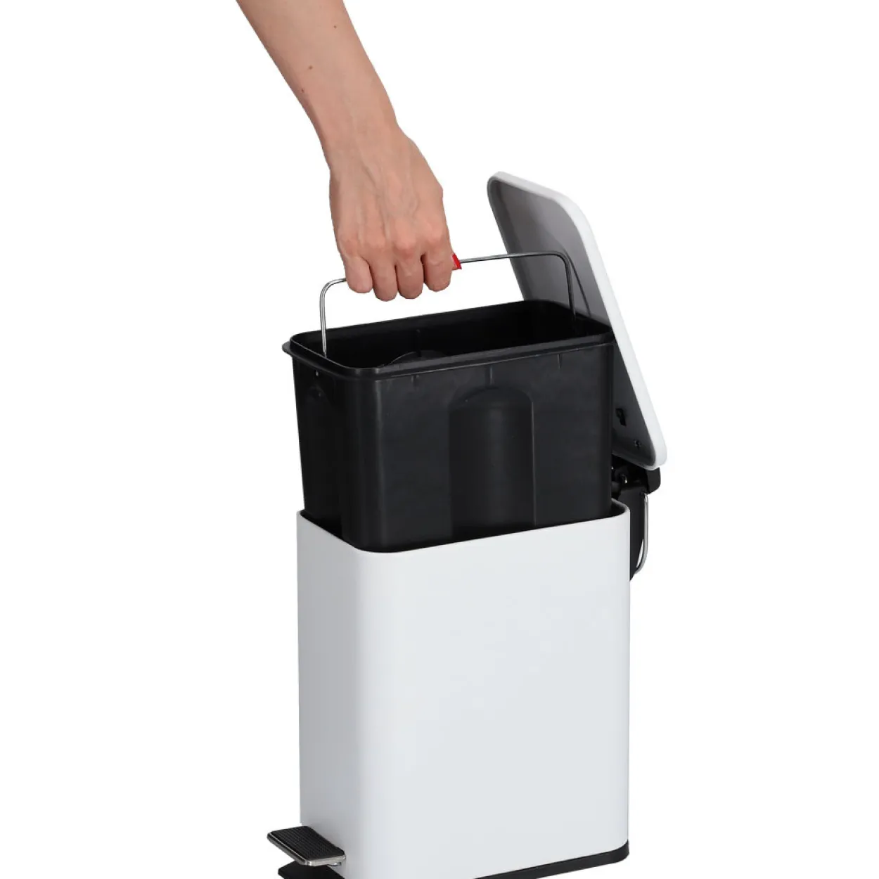 Abfalleimer SOFTY weiß