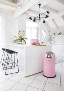 Abfalleimer WESCO PUSHBOY rosa