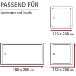 Antischimmel-Duschvorhang UNI