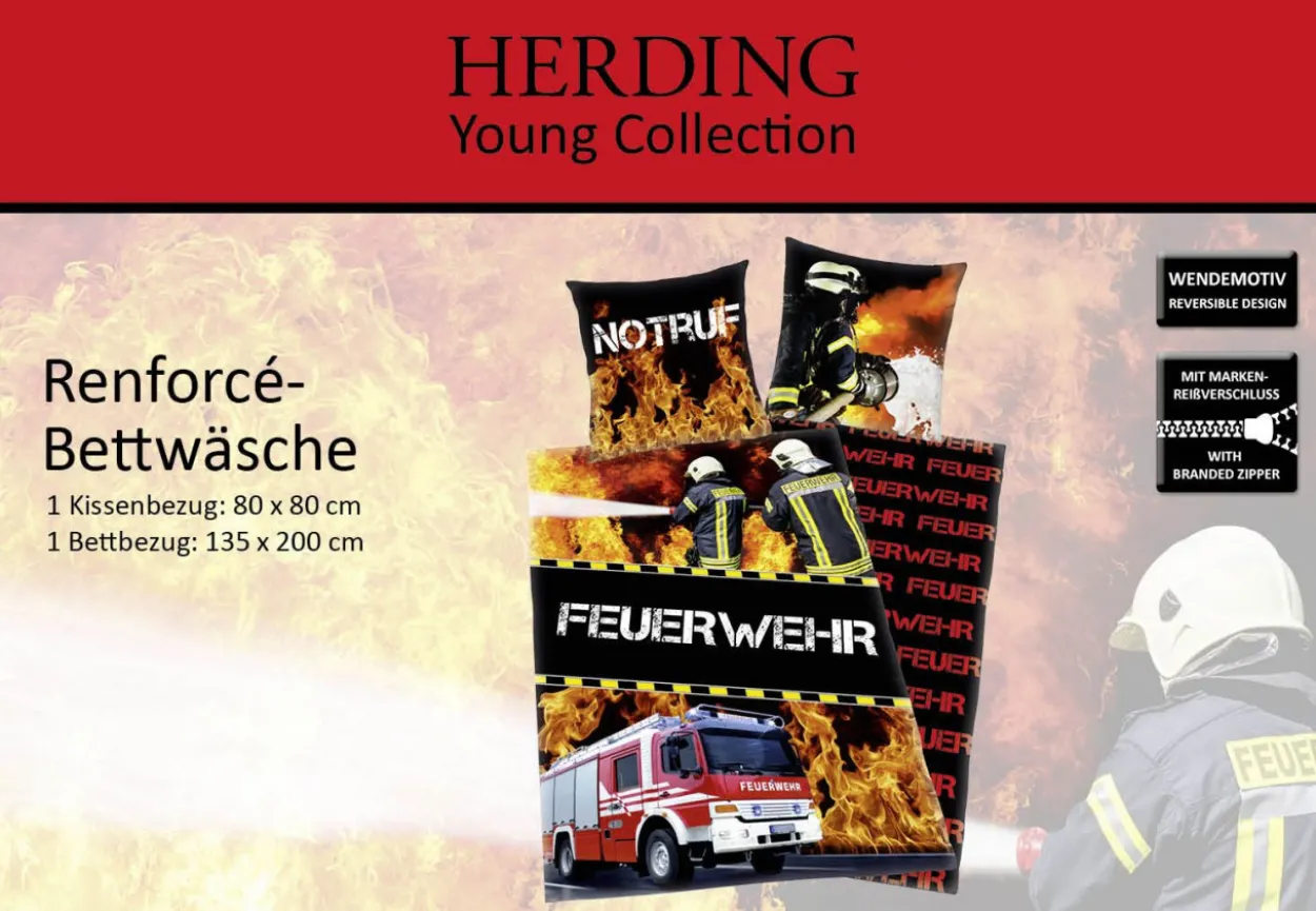 Bettwäsche Renforcé FEUERWEHR
