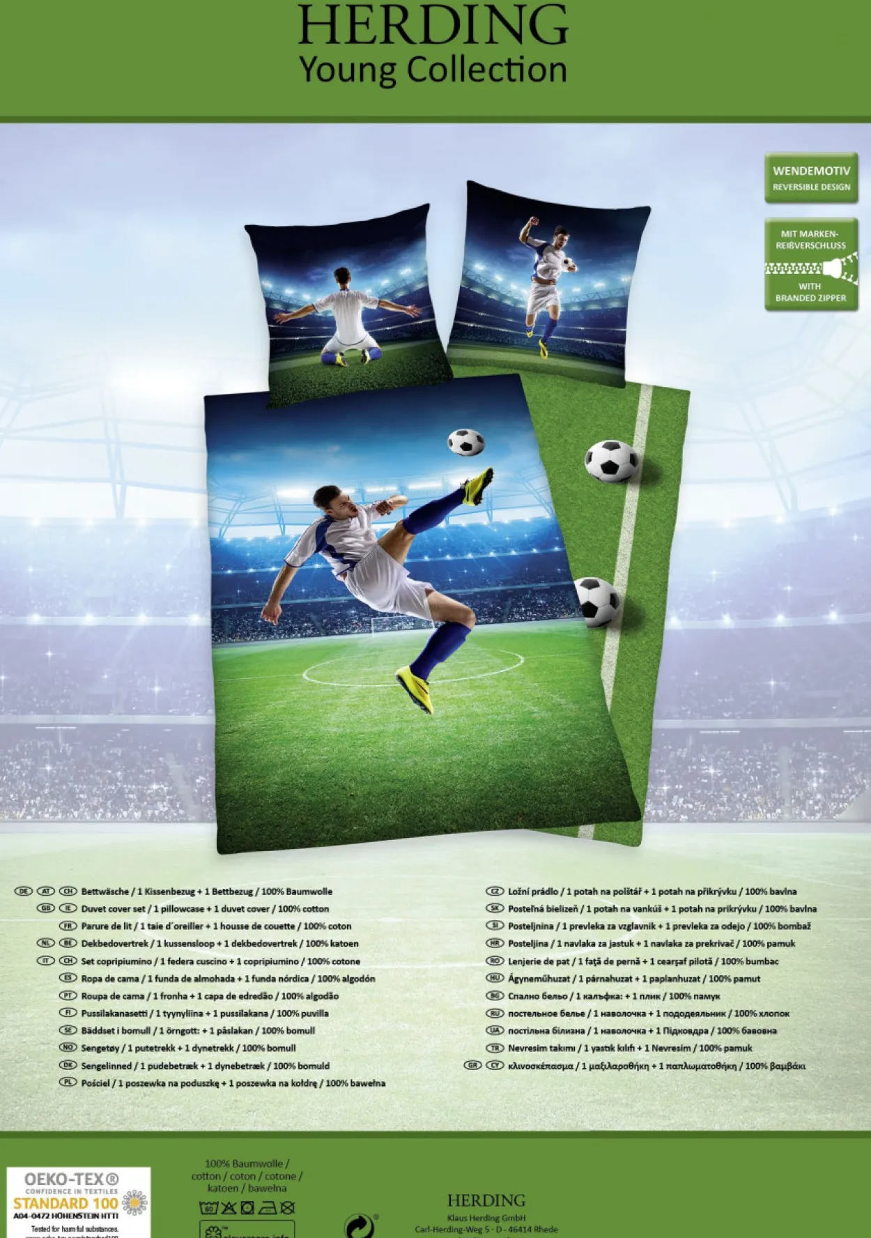 Bettwäsche Renforcé FUßBALL