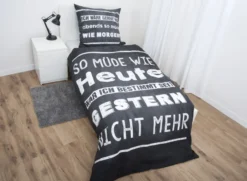 Bettwäsche Renforcé SPRÜCHE