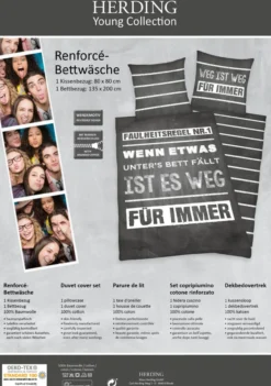 Bettwäsche Renforcé SPRÜCHE