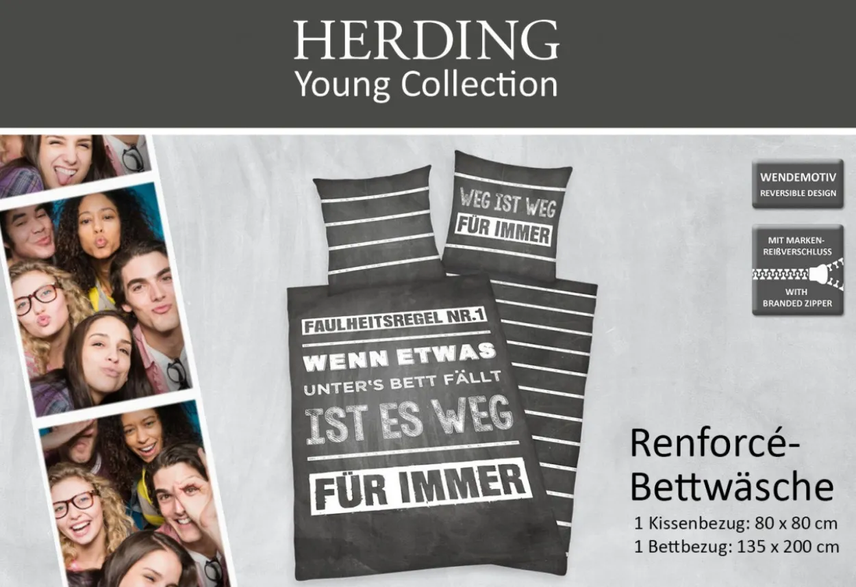 Bettwäsche Renforcé SPRÜCHE