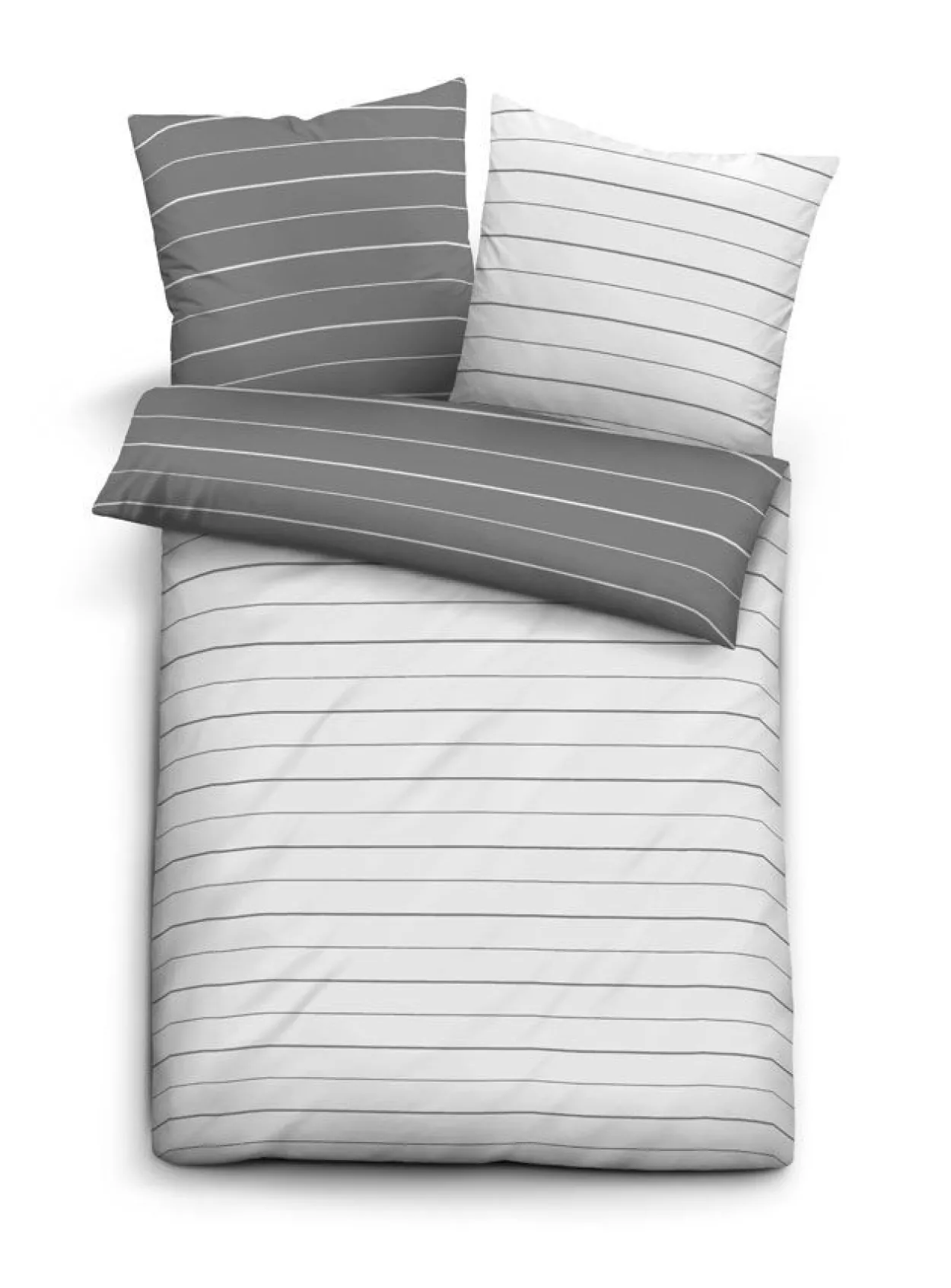 Bettwäsche SATIN sturmgrau
