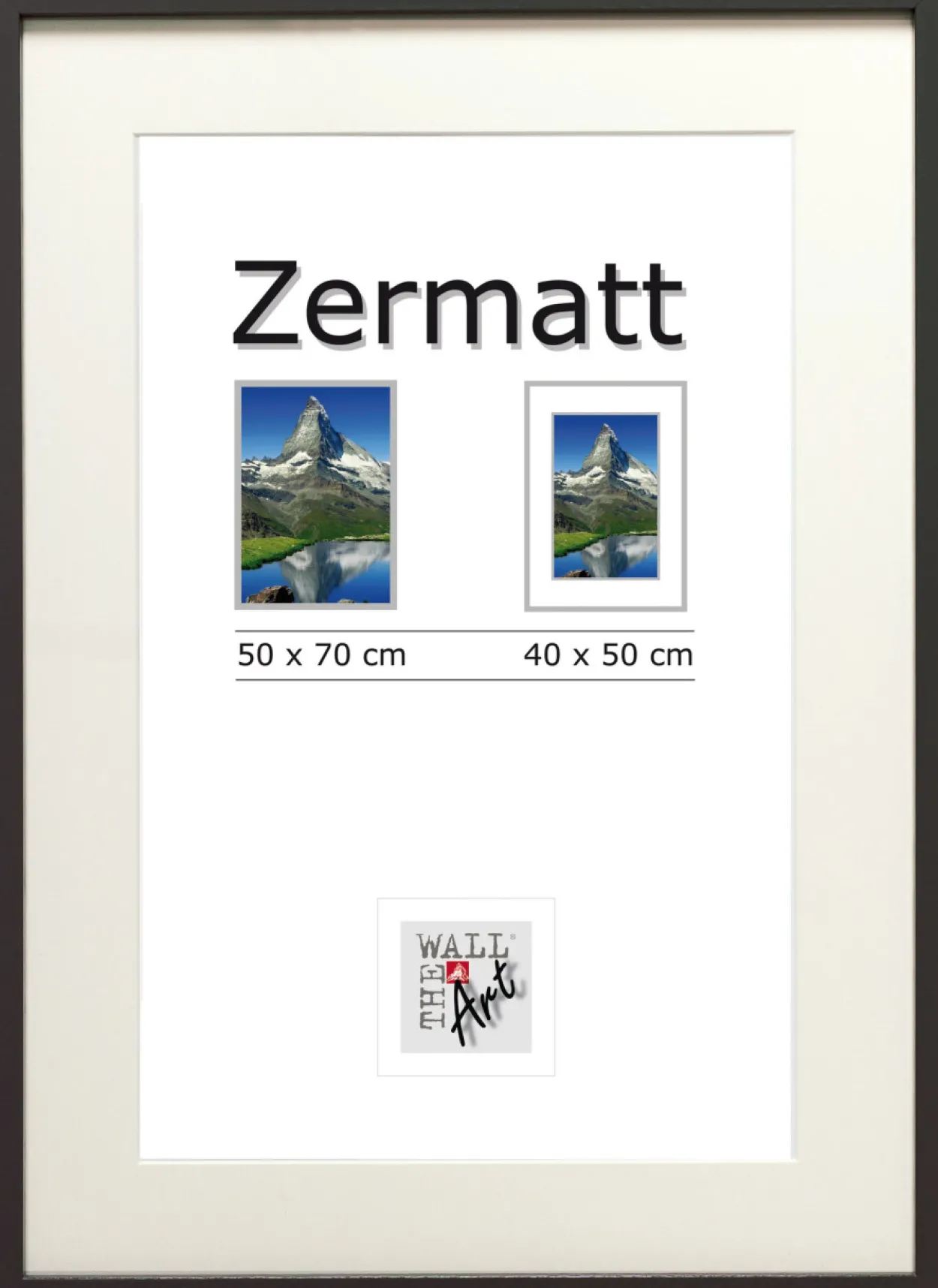 Bilderrahmen ZERMATT schwarz