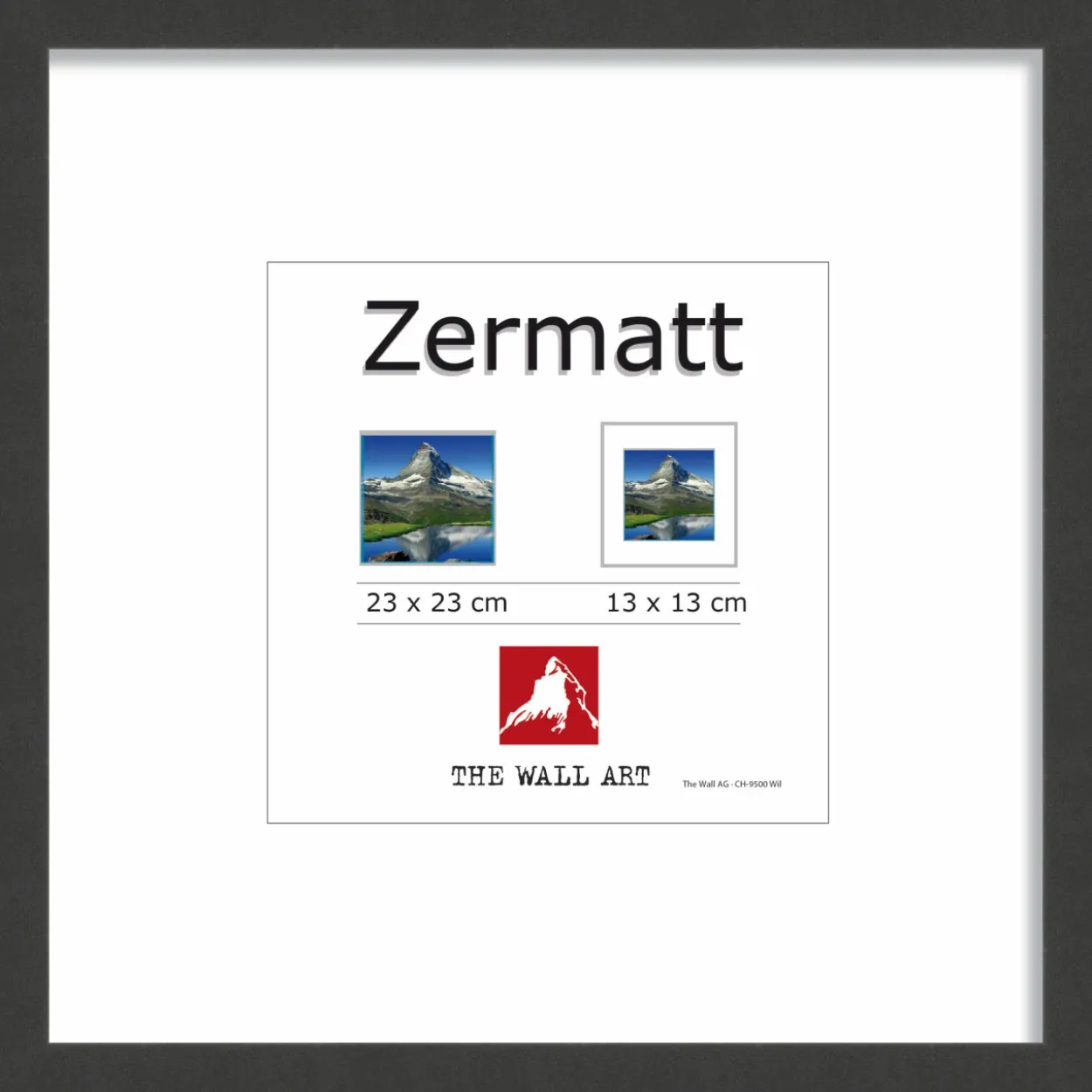 Bilderrahmen ZERMATT schwarz