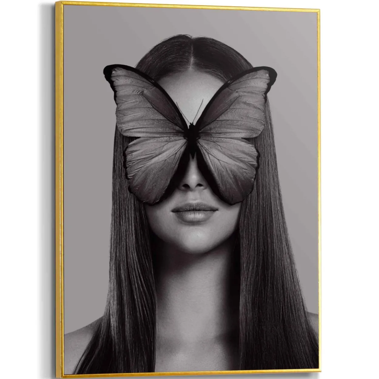 Bild FRAU MIT SCHMETTERLING