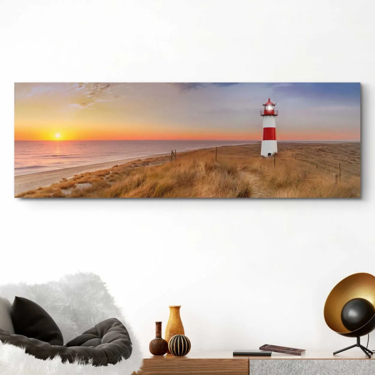 Bild NORTHSEA SUNSET LIGHTHOUS
