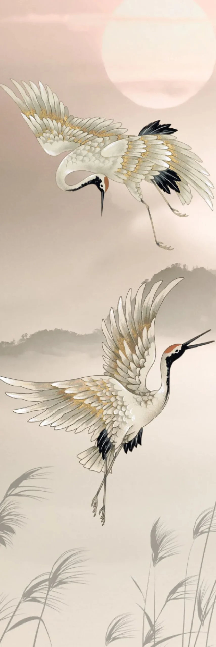 Bild PASTEL CRANES