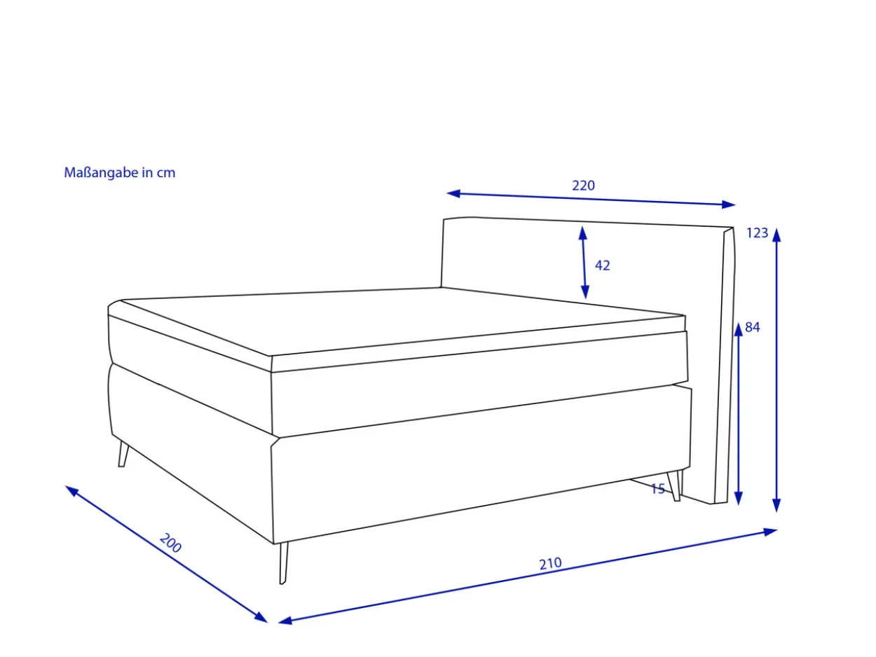 Boxspringbett SANSIBAR POEL