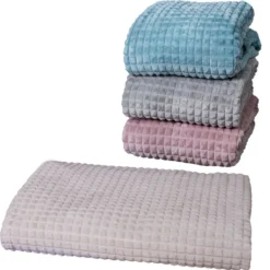 Decke FLANELL WAFFELOPTIK