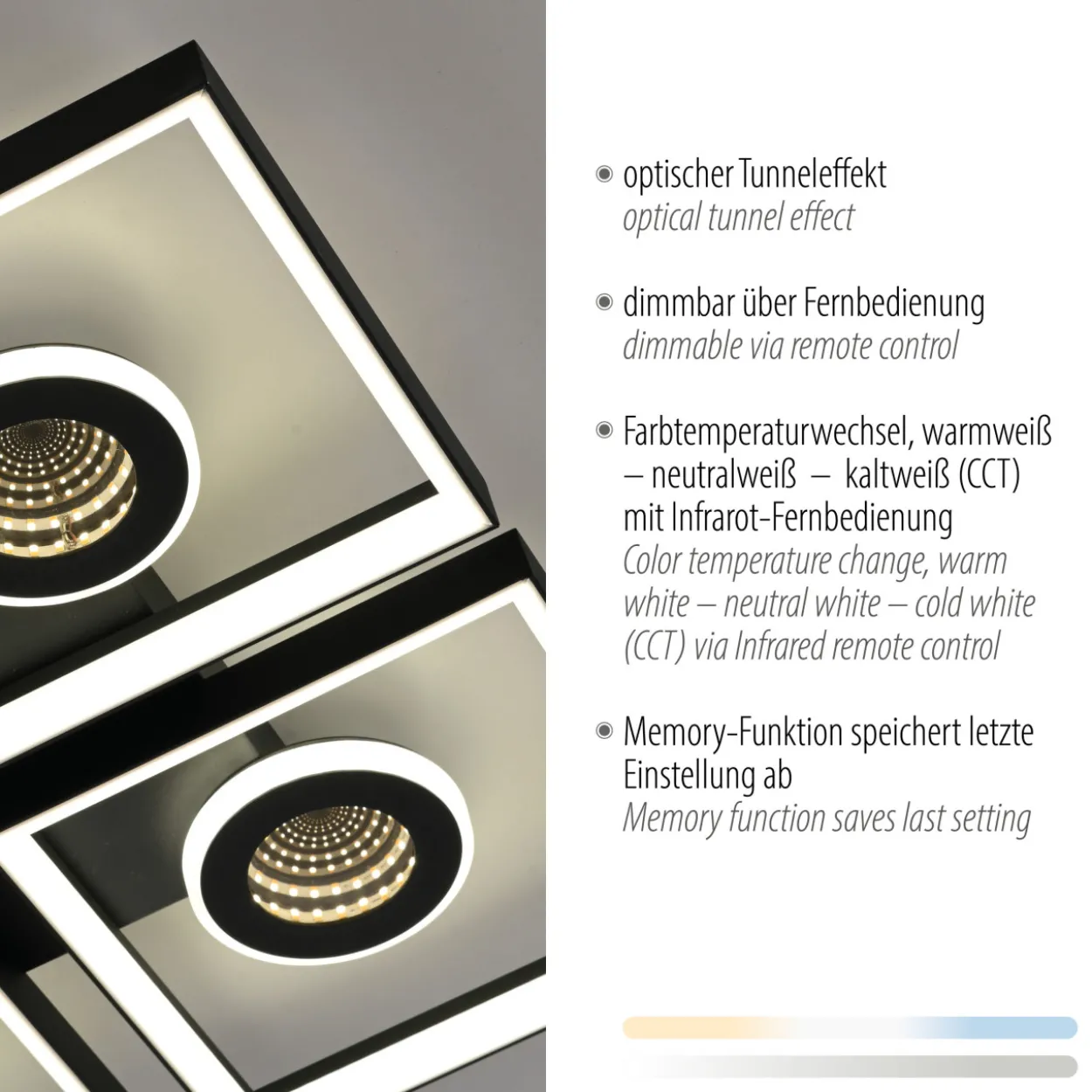 Deckenleuchte TRAFORO LED
