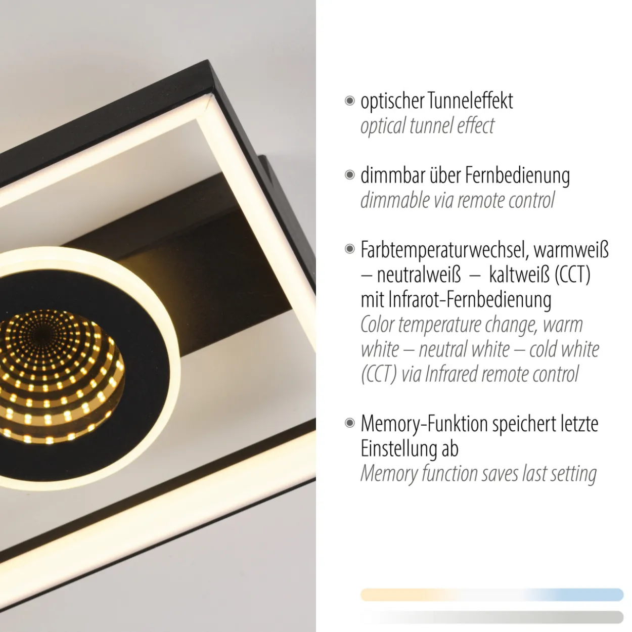 Deckenleuchte TRAFORO LED