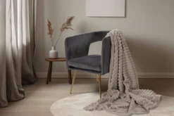 Decke PLUSH taupe