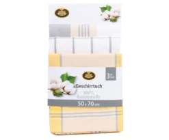 Geschirrtuch-Set KARO gelb