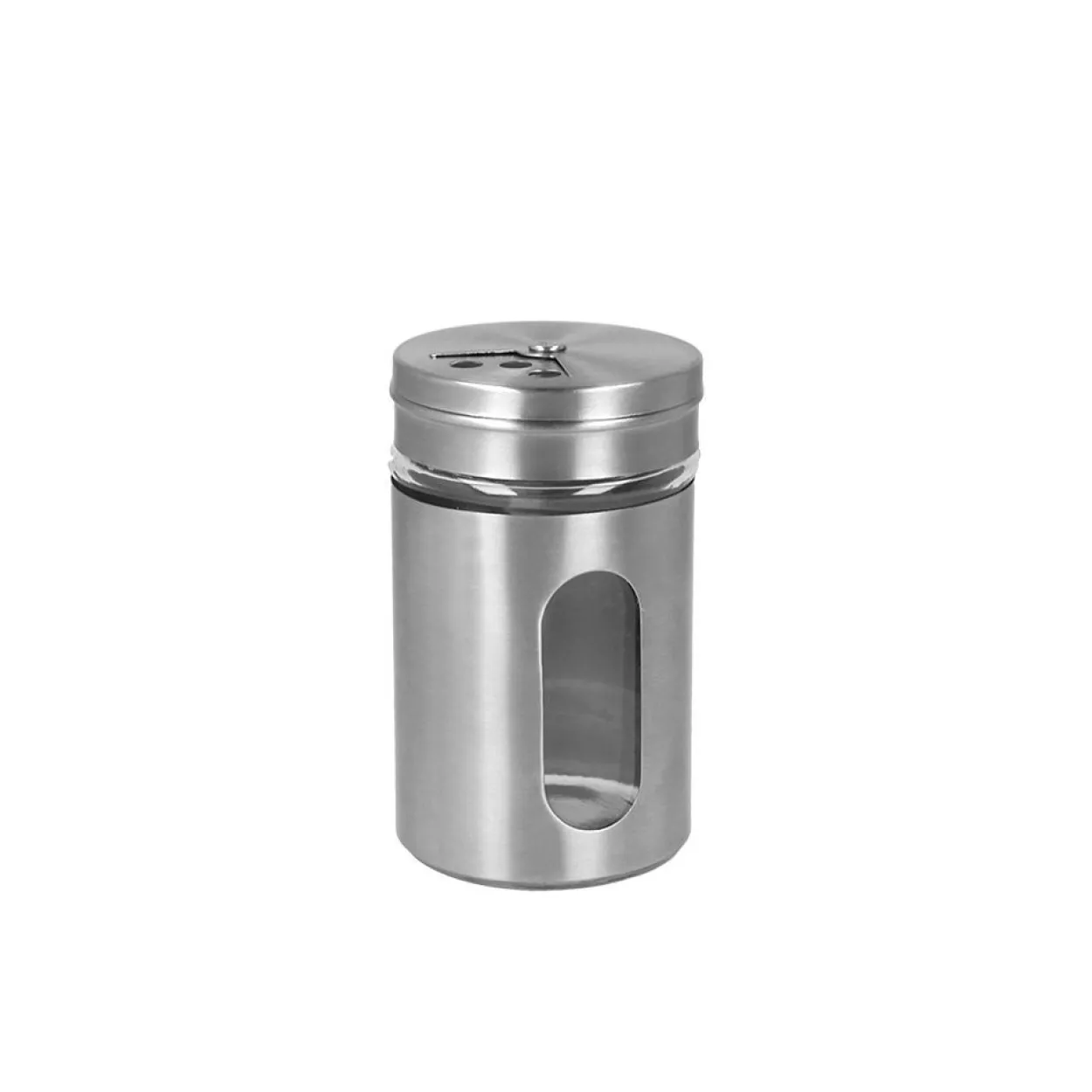 Gewürzstreuer Glas/Inox