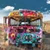 Glasbild BUS