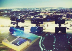 Glasbild CITY OF ANGELS VIEW