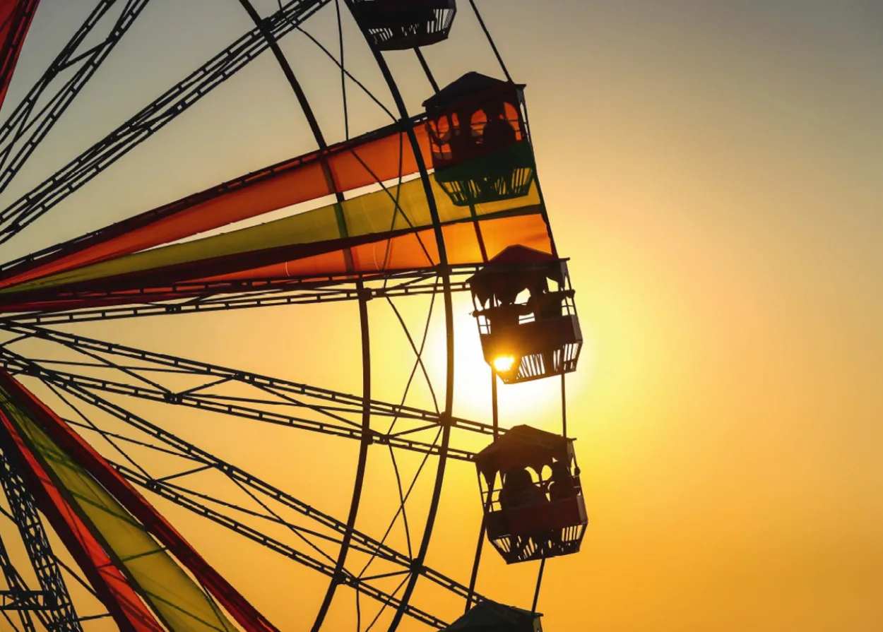 Glasbild FERRIS WHEEL