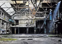 Glasbild LOST FACTORY BUILDING
