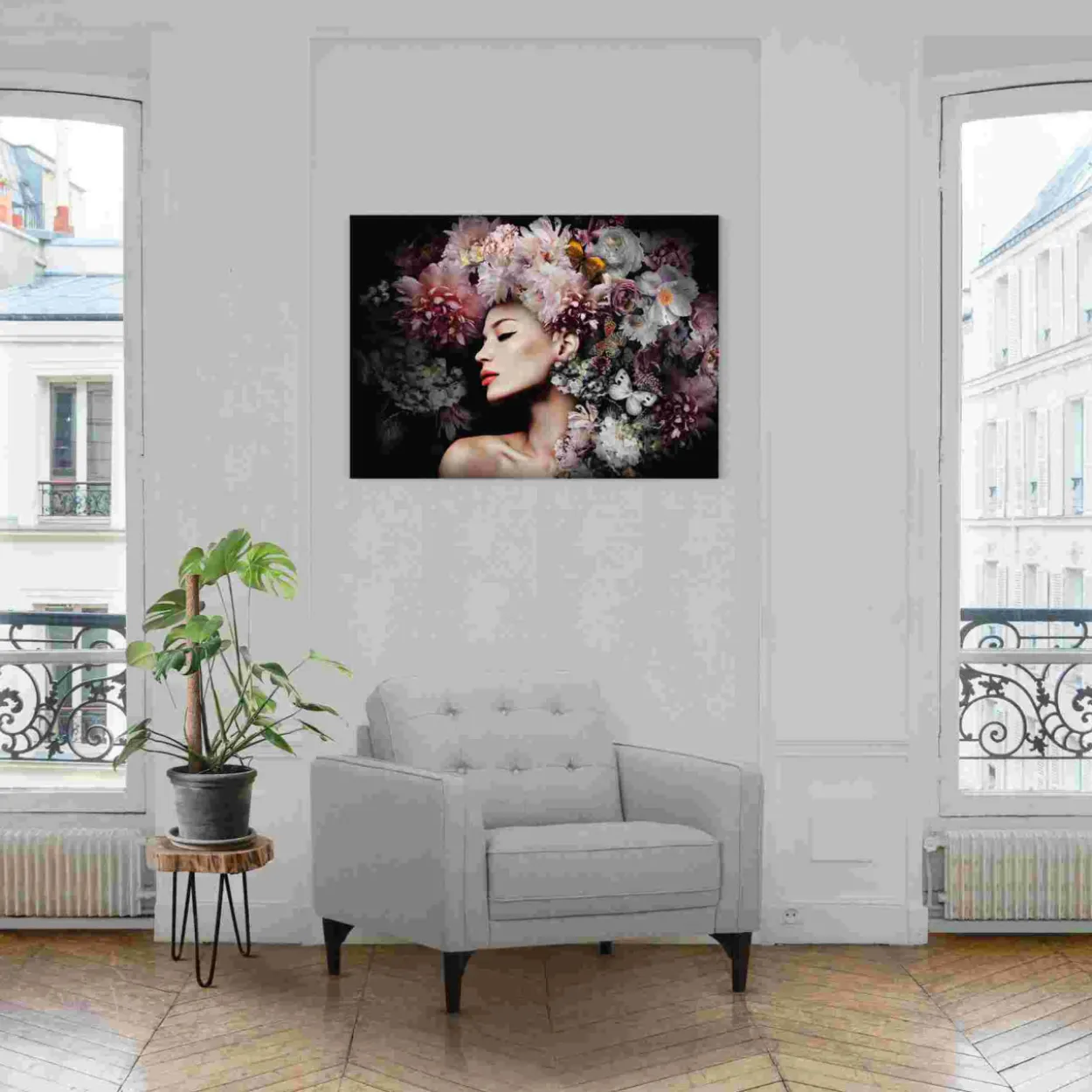 Glasbild LUXURY FLOWERS
