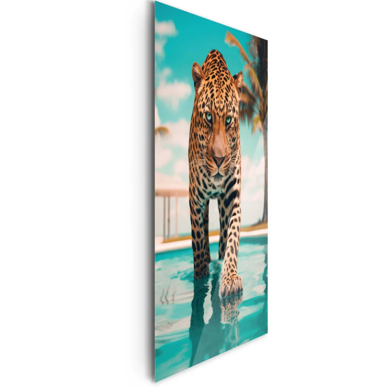 Glasbild POOL TIGER