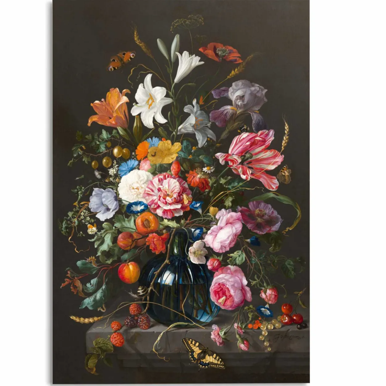 Glasbild VAAS MET BLOEMEN