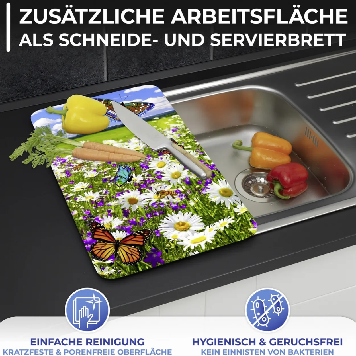 Herdabdeckplatte 2er Set