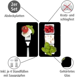 Herdabdeckplatte 2er Set