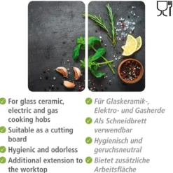Herdabdeckplatte 2er Set