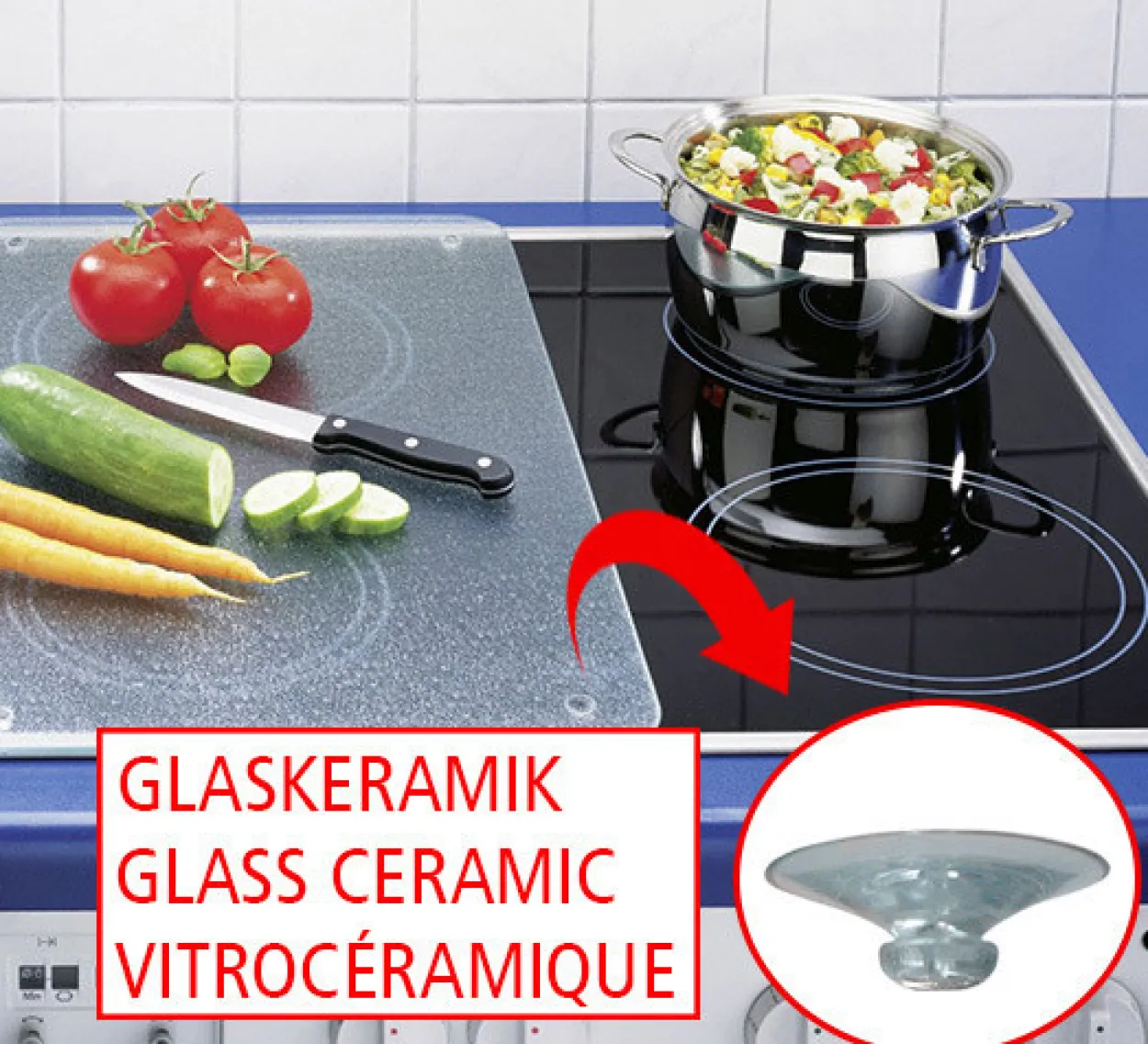 Herdabdeckplatte 2er Set
