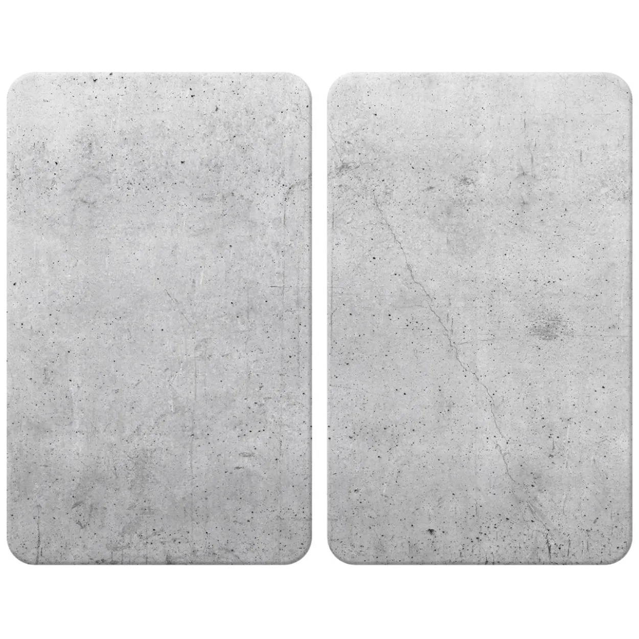 Herdabdeckplatte 2er Set BETON