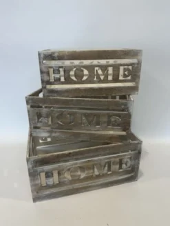 Holzkiste HOME