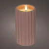 Kerze LED BETON pink