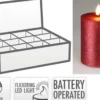 Kerze LED BORDEAUX