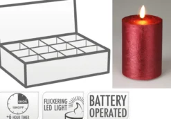 Kerze LED BORDEAUX