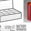 Kerze LED BORDEAUX
