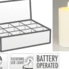 Kerze LED IVORY