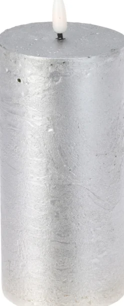 Kerze LED SILVER