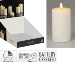 Kerze LED WHITE