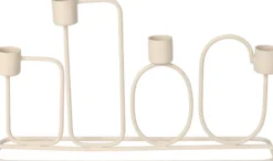 Kerzenhalter FOUR beige