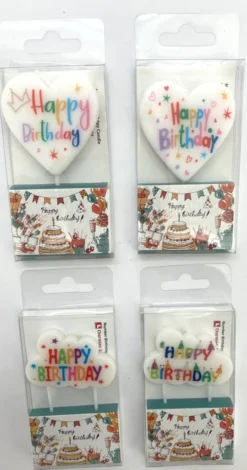 Kerzen-Set HAPPY BIRTHDAY