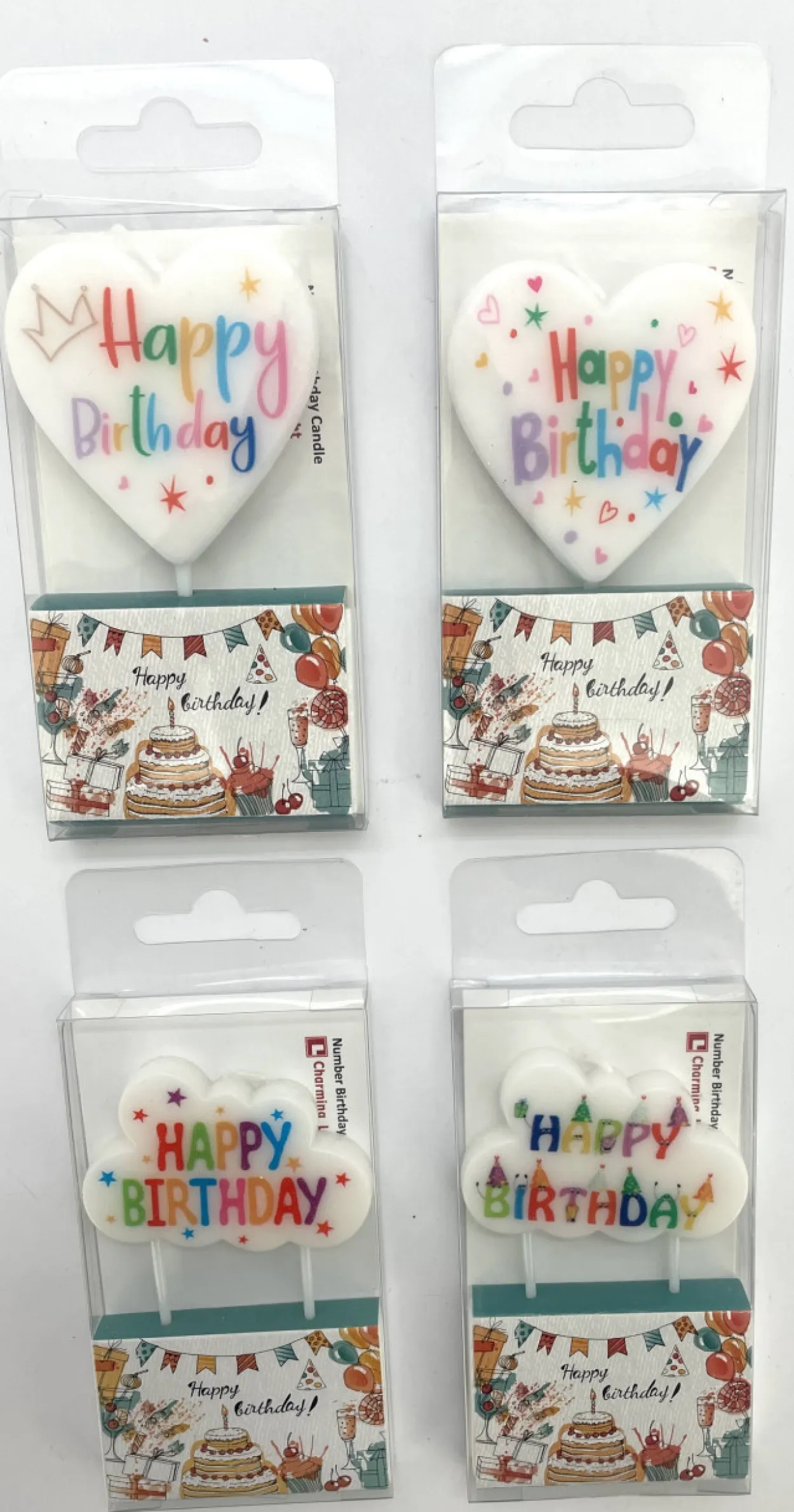 Kerzen-Set HAPPY BIRTHDAY