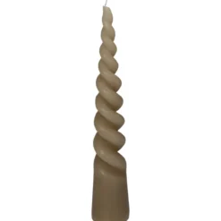Kerze TWISTED CONE beige