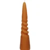 Kerze TWISTED CONE gelb