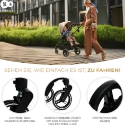 Kinderwagen 3in1 YOXI beige