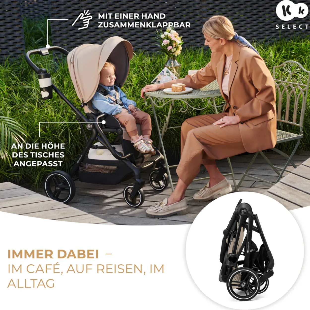 Kinderwagen 3in1 YOXI beige