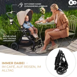 Kinderwagen 3in1 YOXI schwarz