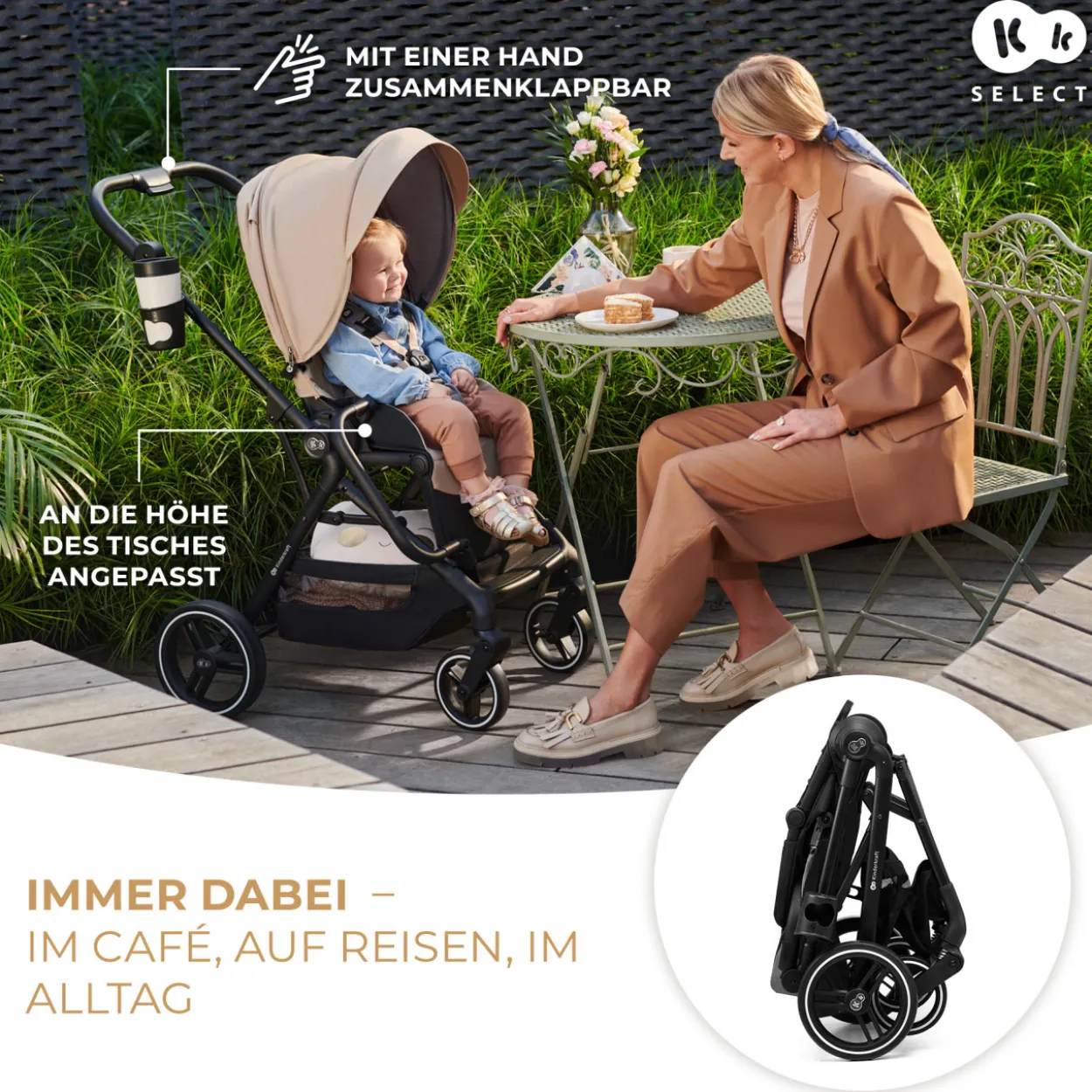 Kinderwagen 3in1 YOXI schwarz